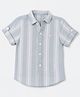 JASH KIDS Cotton Woven Striped Shirt with Half Sleeves in Blue for 3-4 Years