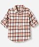 JASH KIDS Cotton Woven Checks Shirt with Full Sleeves in Khaki for 2-3 Years