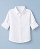 JASH KIDS Cotton Woven Full Sleeves Checks Shirt in White