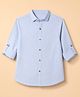 Jash Kids Cotton Woven Shirt with Full Sleeves in Sky Blue