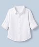 JASH KIDS Cotton Woven Checks Shirt with Full Sleeves in White for 18-24 Months