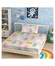 KIDS WONDERS Kids Print Flat Bedsheet in New Animal print With 2 Pillow Covers - Baby Pink