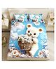 KIDS WONDERS 7D Kids Print Flat Bedsheet in New  bear print With 2 Pillow Covers