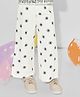 Pantaloons Junior Woven Floral Embroidered Pants - White
