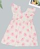 Pantaloons Junior Woven Frill Sleeves Floral Printed Dress - Off White