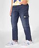 Pantaloons Junior Cotton Woven Mild Washed Pocket Detailed  Jeans - Blue