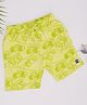 Pantaloons Junior Cotton Knit Skateboard Printed Shorts - Limegreen