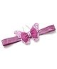 Bhoomi Collection Glittered Butterfly & Bow Applique Detailed Headband - Purple