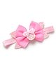 Bhoomi Collection Glittered Bow Applique Detailed Headband - Dark Pink