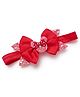 Bhoomi Collection Glittered Bow Applique Detailed Headband  - Red