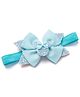 Bhoomi Collection Glittered Bow Applique Detailed Headband  - Sky Blue