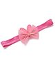 Bhoomi Collection Glittered Bunny Ears & Bow Applique Detailed Headband - Dark Pink