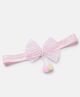 Bhoomi Collection Glittered Bow Applique & Pom Pom Detailed Headband - Light Pink