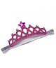 Bhoomi Collection Glittering Crown Headbands - Dark Pink