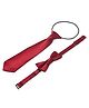 Bhoomi Collection Solid Bow & Tie Set - Maroon