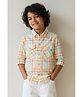 Tales & Stories Cotton Knit Full Sleeves Checked Shirt - Multi Colour