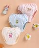Unfab Cotton Knit Pack Of 3 Animal Printed Panties - Peach Sky Blue & Yellow