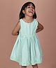 Soleilclo Cotton Woven Sleeveless Striped Dress - Mint Green
