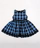 Soleilclo Cotton Woven Sleeveless & Frill Detailed Dress - Blue