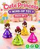 Fiddlerz  Dancing Girl Wind-Up Toy | Educational Crawling Toy for Toddlers & Babies | Motor Skill & Color Development  | Pack of 1