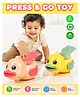 Fiddlerz Press And Go Duck Toy For Boys And Girls | Crawling Toys | Moving Cape Toys | Birthday Gifts - Assorted Flying Duck - Pack of 2