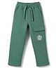 Doreme Fleece Knit Full Length Enjoy The Day Printed Fleece & Woollen Pant - Green