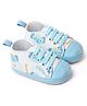KIDLINGSS Elephants Printed Lace Up Booties - Light Blue