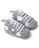 KIDLINGSS Dog Printed Lace Up  Booties - Grey