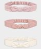 Mi Arcus Set Of 3 Knot Detailed Headbands - Multi Colour