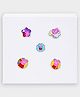Mi Arcus Set Of 5 Peppa Pig Featuring Character Applique Detailed  Rings - Multi Colour