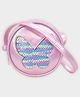 Mi Arcus Sequins Embellished Butterfly Designed Sling Bag - Pink
