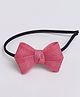 Tia Hair Accessories Glittered  Bow Applique Detailed Hair Band - Pink