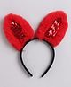 Tia Hair Accessories Ears Applique Fur Detailed Hair Band - Red