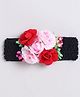 Tia Hair Accessories Floral Applique Detailed Headband - Black