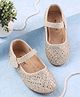 Cute Walk by Babyhug Velcro Closure Ballerina Embellished - Golden