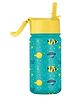 Solara Insulated Water Bottle, Fish - 450ml | BPA free, Leak- Proof | Ideal for School and Travel - Yellow & Turquoise