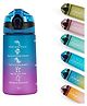 SOLARA Water Bottle - Kids Motivational 500ml - Blue Fuschia