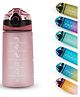 SOLARA Water Bottle - Kids Motivational 500ml - Pearly Pink