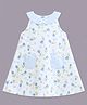 Aomi Cotton Woven Sleeveless Floral Printed Dress - Blue