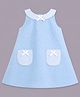 Aomi Cotton Woven Sleeveless Polka Dots Printed Dress - Blue
