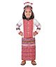 BookMyCostume Mizos Costume Set - White & Red