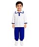 BookMyCostume Knit Full Sleeves Russian Theme Costume Set - Blue & White