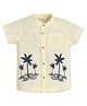 Infinity Cotton Woven Half Sleeves Tropical Theme Printed Shirt - Yellow