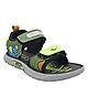 TRV Elephant Designed Velcro Closure Sandals - Olive Green