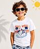 Sportking Cotton Blend Knit Half Sleeves Chill Mode Text Printed Tee - White