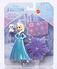 Disney Frozen Winter Fun Elsa Small Doll Playset with Snowgie, Snowflake Stand and Stickers