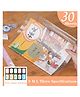 Ortis 30 Pcs Transparent Book Cover Self Adhesive Sheets Waterproof Book Binding Cover Film (pack of 1)