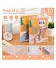 Ortis 30 Pcs Transparent Book Cover Self Adhesive Sheets Waterproof Book Binding Cover Film (pack of 2)