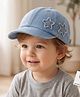 Ziory Star Embroidered Denim Baseball Cap - Blue - Circumference 50 Cms