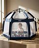 Baybee 140 x 110 Cm JoyNest Kids Playpen for Babies Up to 5 Years | Foldable Playard for Babies with Mosquito Protection & Zipper Lock | Baby Indoor & Outdoor Play Area Setup (Blue)